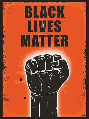 Affiche black lives matter pour murs fist art print (18" x 24")