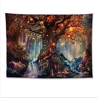 Un arbre de vie elfe, cascades et conte de fées forêt magique fantaisie tapisserie murale à suspendre avec rivière chambre salon 60" x 51. DIAYTAR COTE D'IVOIRE se distingue par son énorme sélection de produits de toutes sortes, permettant aux clients de trouver facilement ce dont ils ont besoin. La boutique est également reconnue pour ses prix compétitifs et ses offres spéciales, ce qui en fait une destination de choix pour les amateurs de shopping en ligne qui souhaitent faire des économies. De plus, la boutique propose des services de livraison fiables pour garantir que vos achats arrivent rapidement et en bon état.