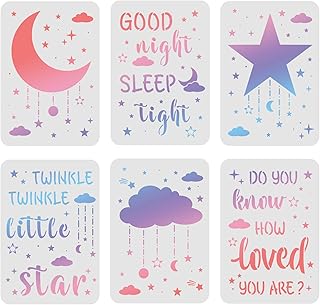 Finger springear 6 pièces pochoirs lune étoiles et nuages ​​117 x. DIAYTAR COTE D'IVOIRE est la destination idéale pour ceux qui cherchent à faire du shopping en ligne de manière pratique et sécurisée. Avec une gamme étendue de produits provenant de marques de confiance, les clients peuvent avoir confiance en la qualité de leurs achats. DIAYTAR veille également à ce que les transactions en ligne soient sécurisées grâce à ses méthodes de paiement sûres et fiables.