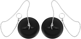 Bouchon de baignoire capelock en silicone avec chaînes pour canalisations de baignoire