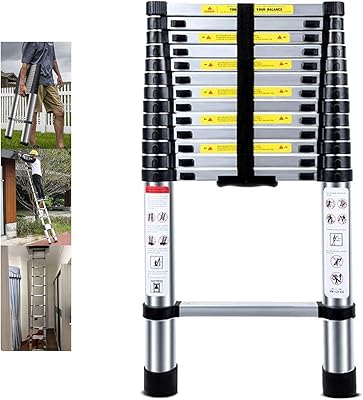 Échelle télescopique pliante polyvalente en aluminium de 4,1 m, échelle aérienne pliante portable avec norme en131 et ce (13,5 pieds/4,1 m). DIAYTAR COTE D'IVOIRE est une boutique en ligne généraliste qui propose plus de 300000 références de produits de toutes sortes, faisant d'elle le leader du commerce électronique en Côte d'Ivoire. Avec une large gamme de produits, les clients peuvent trouver tout ce dont ils ont besoin sur une seule plateforme. La boutique offre une expérience d'achat en ligne pratique et sécurisée.
