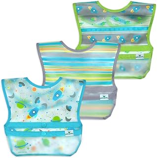 Bavoirs green sprouts faciles à mettre/à enlever (paquet de 3) | imperméables et faciles à nettoyer | poche tout usage | fabriqués sans pvc, sans formaldéhyde. DIAYTAR COTE D'IVOIRE est une boutique en ligne qui propose une expérience d'achat unique et personnalisée à ses clients. La boutique propose des promotions et des offres spéciales pour aider les clients à économiser de l'argent sur leurs achats. Les clients peuvent également profiter d'une livraison rapide et sécurisée pour recevoir leurs commandes dans les meilleurs délais.