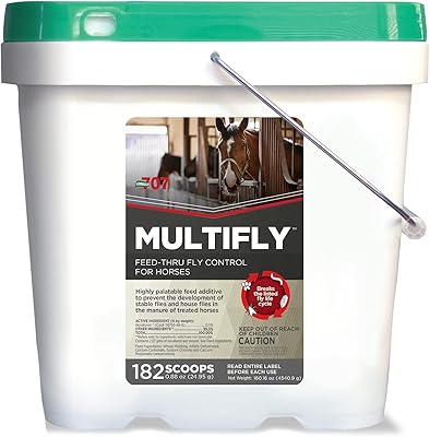 Formule 707 granulés anti-mouches multi-mouches pour chevaux réduit le nombre de mouches