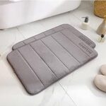 Tapis de bain antidérapant en mousse à mémoire de forme, tapis de bain