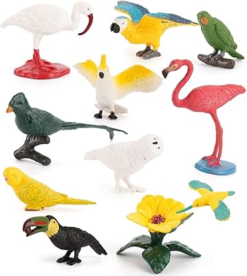 Mini modèle animal réaliste en plastique avec perroquet et oiseau pour décoration de gâteaux et cupcakes pour enfants garçons filles enfants d'âge préscolaire (10 pièces). Leader sur le marché ivoirien, DIAYTAR COTE D'IVOIRE se distingue par sa sélection impressionnante de produits, allant des articles de mode aux accessoires pour la maison. Elle garantit des livraisons rapides et des prix compétitifs. La satisfaction des clients est au cœur de ses priorités.