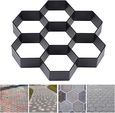 Moule à pavé hexagonal skillang, 11,4" x 11" x 1,7", fabricant de chemin