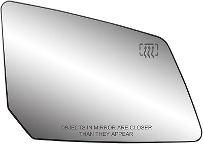 Miroir en verre chauffant côté passager fit system avec plaque arrière, gmc acadia