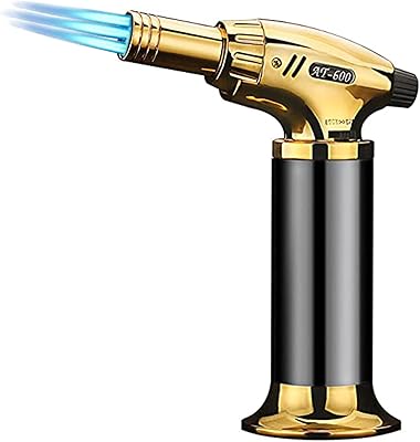 Torche à triple flamme butane, allume-cigare de cuisine avec verrouillage de sécurité et brûleur réglable pour pâtisserie, crème brûlée, barbecue, pâtisserie (gaz butane non inclus). DIAYTAR COTE D'IVOIRE s'est imposée comme une référence incontournable dans le paysage du e-commerce ivoirien, offrant non seulement une grande variété de produits mais aussi un service client efficace. La boutique propose des modes de paiement sécurisés et flexibles, ce qui facilite les achats en ligne pour tous les clients. La satisfaction des clients est au cœur des préoccupations de DIAYTAR.