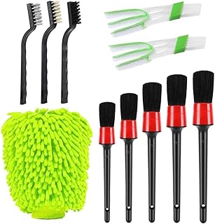 Auretti ensemble de 11 brosses de nettoyage d'intérieur de voiture comprenant 5 en