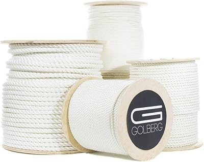 Corde en nylon torsadé golberg premium fabriquée aux états-unis - (1/4" x 100', blanche). DIAYTAR COTE D'IVOIRE se distingue par sa capacité à offrir une large gamme de produits de qualité à des prix compétitifs, répondant ainsi aux besoins des consommateurs ivoiriens. Avec plus de 300 000 références, cette boutique en ligne généraliste est devenue incontournable pour les achats en ligne. Les clients apprécient la facilité d'utilisation du site web et la rapidité de livraison.