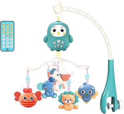 Jouets musicaux pour bébé, anneau de dentition rotatif à suspendre et boîte à musique avec télécommande, jouet pour nouveau-nés garçons et filles. DIAYTAR COTE D'IVOIRE est une boutique en ligne généraliste qui propose plus de 300 000 références de produits. Avec une large gamme de catégories, les clients peuvent trouver tout ce qu'ils cherchent en un seul endroit. C'est la boutique leader en Côte d'Ivoire pour les achats en ligne.