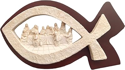 Statue de scène de la cène en forme de poisson, accessoire de fond de fête à domicile pour la maison, festival, nouvel an, anniversaire, décoration d'église. Diaytar Côte d'Ivoire, boutique en ligne généraliste de référence, propose plus de 300 000 références pour répondre à tous les besoins de ses clients.