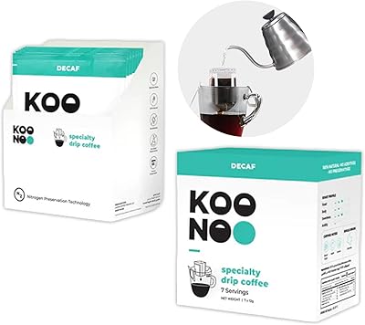 Café filtre spécial kono decaf, torréfaction moyenne, boîte de 7 x 12 g