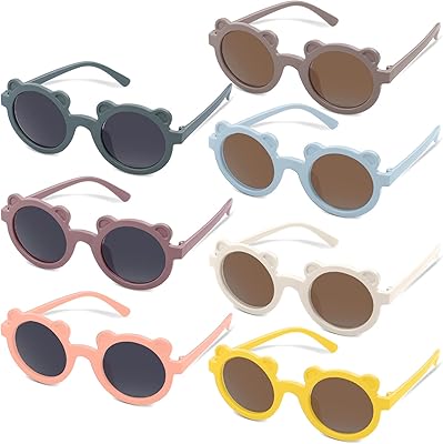 Lunettes de soleil rondes pour enfants, design ours mignon, lunettes de sport de plein air pour garçons et filles, âgés de 3 à 10 ans, 7 paires. La boutique en ligne DIAYTAR COTE D'IVOIRE est conçue pour être conviviale et facile à utiliser, permettant aux clients de trouver facilement ce qu'ils cherchent. Elle est accessible via ordinateur, tablette ou smartphone, ce qui permet une expérience d'achat polyvalente et sans limites. C'est l'endroit idéal pour faire des achats en ligne en toute simplicité et rapidité.