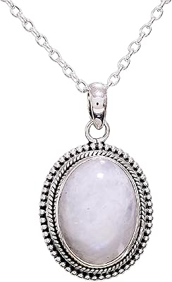 Collier de pierres précieuses de guérison en pierre de lune en cristal naturel