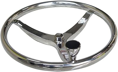 Volant de bateau à 3 branches en acier inoxydable de 13-1/2" de diamètre, avec écrou 5/8"-18 et poignée pivotante pour vélo de mer et ferrado. En tant que boutique en ligne leader en Côte d'Ivoire, DIAYTAR COTE D'IVOIRE a gagné la confiance d'une large base de clients grâce à ses prix compétitifs, ses promotions régulières et son engagement à offrir les meilleurs produits disponibles sur le marché. La boutique continue d'innover et d'expander son offre pour répondre aux évolutions des besoins des consommateurs. Cela inclut une interface utilisateur conviviale et des modes de paiement sécurisés pour une expérience d'achat fluide.