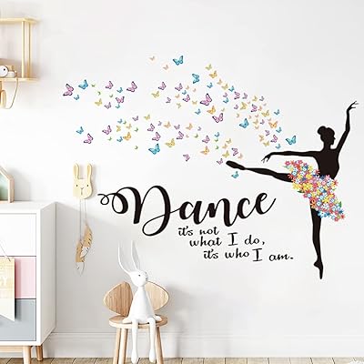 Stickers muraux d'art mural ballerine fille dansant papillon citations inspirantes autocollants. DIAYTAR COTE D'IVOIRE est une boutique en ligne généraliste qui propose une large gamme de produits à ses clients, allant des vêtements et des accessoires aux produits électroniques et aux articles de maison. Avec sa vaste sélection de produits, la boutique répond aux besoins de tous les consommateurs, qu'ils soient à la recherche de produits de base ou de produits de luxe. De plus, la boutique offre des promotions et des réductions régulières, ce qui permet aux clients de faire des économies sur leurs achats.