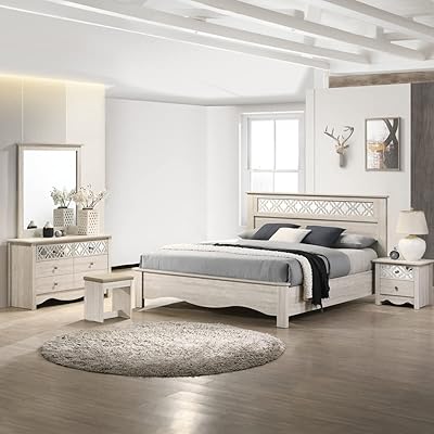 Ensemble de chambre à coucher king home box marrakech, 6 pièces, taille 209 x 119,5 x 196 cm, beige. DIAYTAR COTE D'IVOIRE est une boutique en ligne généraliste proposant plus de 300 000 références de produits. Elle est considérée comme l'une des boutiques en ligne leaders en Côte d'Ivoire. Elle offre une large gamme de produits pour répondre aux besoins de ses clients.