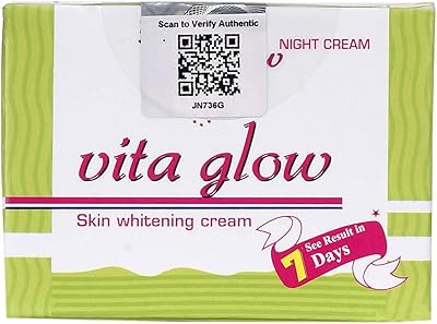Vita glow. crème de nuit pour blanchir la peau en 7 jours (30 grammes). La boutique en ligne DIAYTAR COTE D'IVOIRE est le leader du marché ivoirien, avec une offre de produits très diverse. Elle permet aux clients de faire des achats en ligne facilement et rapidement, avec des options de paiement et de livraison variées. Elle est fiable et sérieuse dans ses transactions.