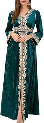 Hakia abaya pour femme, brodée de fleurs, avec ceinture, caftan marocain, manches longues, velours de luxe, ourlet fendu, robes de soirée fines trapèze, couleur rose. DIAYTAR COTE D'IVOIRE, c'est votre porte d'entrée pour découvrir plus de 300 000 produits en ligne. Notre plateforme de e-commerce est conçue pour vous offrir une navigation facile et intuitive, ainsi que des options de paiement et de livraison flexibles. Nous nous efforçons de rendre votre expérience d'achat en ligne aussi agréable que possible.