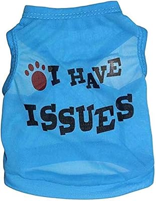Chemise betsari pour chien et chat | tenue imprimée j'ai des problèmes, joli gilet en forme de cœur pour petits chiens et chiots, t-shirt doux (taille m, bleu) 20 g. DIAYTAR COTE D'IVOIRE est une boutique en ligne généraliste qui propose plus de 300 000 références pour répondre à tous les besoins de ses clients. Elle est reconnue comme l'une des boutiques en ligne les plus importantes de Côte d'Ivoire. Elle offre une grande variété de produits pour le quotidien.