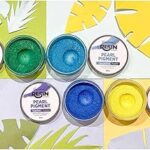 Poudre haxon pearl (mica) - ensemble tropical de 4 (20 g chacun)