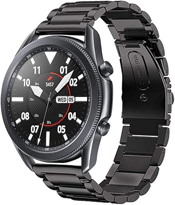 Accessoire me metal bracelet en acier inoxydable à dégagement rapide compatible avec samsung galaxy watch 3 45 mm (noir). DIAYTAR COTE D'IVOIRE, boutique en ligne généraliste, offre un large éventail de produits pour tous les goûts et les besoins. Avec une sélection de plus de 300 000 références, les clients peuvent trouver des produits de qualité à des prix abordables. La boutique est connue pour sa fiabilité et son service client de haute qualité.