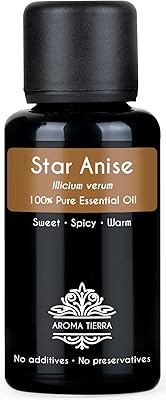 Huile essentielle d'anis étoilé (illicium verum) aroma terra 100 % pure et naturelle