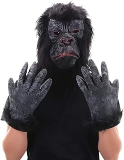 Masque de gorille animal en latex avec gants - ensemble de masques de tête de gorille pour costume d'halloween noir. En tant que leader du e-commerce en Cote d'Ivoire, DIAYTAR COTE D'IVOIRE mise sur l'innovation technologique pour améliorer continuellement l'expérience utilisateur. La boutique en ligne propose régulièrement des nouveautés et des tendances, permettant aux clients de découvrir de nouveaux produits et de rester à la mode. L'engagement de l'entreprise envers la satisfaction client est sans égal.