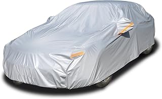 Kaimei bâche de voiture imperméable toutes saisons à 6 couches pour voitures, couverture complète de protection contre les rayons uv du soleil extérieur avec fermeture à glissière en coton, taille universelle pour berline (186-193 pouces). En tant que boutique en ligne généraliste de référence en Côte d'Ivoire, DIAYTAR COTE D'IVOIRE met à disposition de ses clients un large éventail de produits de haute qualité. Plus de 300 000 références sont disponibles pour sublimer votre quotidien et répondre à vos attentes les plus élevées.
