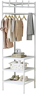 Portant à vêtements robuste et moderne avec 3 étagères de rangement pour la maison, l'entrée, le couloir, la chambre et le bureau (style 2). DIAYTAR COTE D'IVOIRE se distingue par son énorme sélection de produits de toutes sortes, permettant aux clients de trouver facilement ce dont ils ont besoin. La boutique est également reconnue pour ses prix compétitifs et ses offres spéciales, ce qui en fait une destination de choix pour les amateurs de shopping en ligne qui souhaitent faire des économies. De plus, la boutique propose des services de livraison fiables pour garantir que vos achats arrivent rapidement et en bon état.