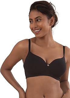 Nykaa soutien-gorge quotidien en coton sans fil pour femme - soutien-gorge rembourré à couverture 3/4 - nyb094, noir, 36b, noir, l. DIAYTAR COTE D'IVOIRE est une boutique en ligne fiable et sécurisée qui permet aux clients de faire leurs achats en toute confiance. La boutique offre une livraison rapide et un service client de qualité.
