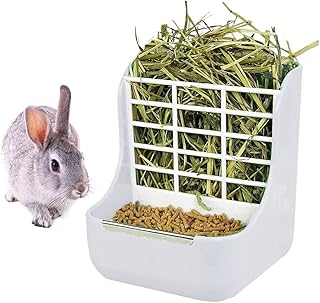 Mangeoire ray rabbit pour lapins, bol d'alimentation en paille et support de gestion