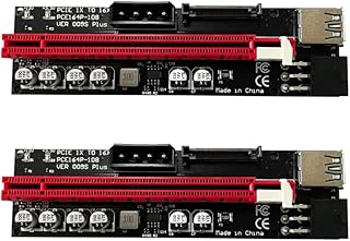 Weitutong 2 pièces carte pci-e raiser 1x à 16x carte raiser 009s plus