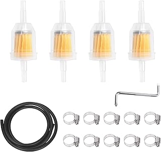 Ensemble de 16 conduites de carburant mardatt de 1/4" comprenant une conduite de carburant de 1/4" de 6,5 pieds, des filtres à carburant en ligne à gaz, des colliers de serrage réglables à vis sans fin en acier inoxydable et une clé en forme de z pour les machines marines de bateaux automobiles. DIAYTAR COTE D'IVOIRE est la référence pour les achats en ligne en Côte d'Ivoire, grâce à son énorme sélection de produits et à ses prix compétitifs. La boutique en ligne propose des produits de qualité, allant des électroménagers aux produits cosmétiques. Les clients peuvent profiter d'une expérience d'achat en ligne sécurisée et fiable.