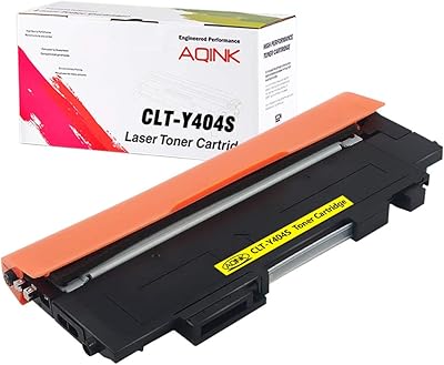 Aqink 1 cartouche de toner jaune compatible 404s clt-y404s pour samsung sl-c430 toner