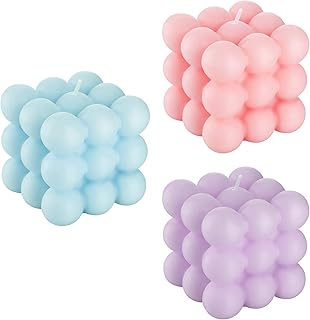 3 bougies cube à bulles, bougies de cire parfumées mignonnes, bougie parfumée faite à la main, bougie parfumée coulée à la main, bougie esthétique de décoration d'intérieur pour chambre à coucher (bleu, violet, rose). La boutique en ligne DIAYTAR COTE D'IVOIRE est une destination de choix pour les acheteurs ivoiriens qui cherchent à acheter des produits de haute qualité à des prix raisonnables. Avec plus de 300 000 références de produits, la boutique en ligne propose une sélection impressionnante de produits pour répondre à tous les besoins et à tous les goûts. Les clients peuvent également profiter d'un système de retour et d'échange simplifié pour garantir leur satisfaction.