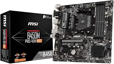 Carte mère b450m pro-vdh max matx lan usb 3.2 gen 1