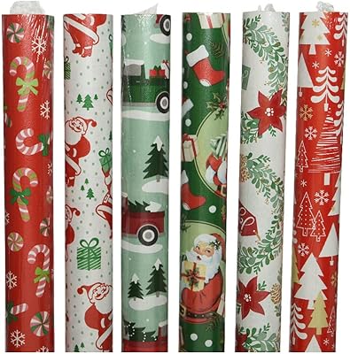 1956 farzi lot de 6 rouleaux de papier cadeau 5 mètres fantaisie de noël. 500 cm de large. 70 cm de hauteur. Avec plus de 300 000 références disponibles, DIAYTAR COTE D'IVOIRE offre une expérience d'achat unique et pratique pour les consommateurs ivoiriens. La boutique en ligne permet aux clients de parcourir facilement les différentes catégories de produits et de trouver ce dont ils ont besoin en quelques clics.