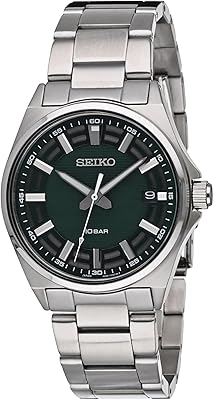 Montre seiko sur503 essentials en acier inoxydable pour hommes avec cadran multicouche vert. La boutique en ligne DIAYTAR COTE D'IVOIRE propose une large sélection de produits allant de l'électronique aux vêtements, en passant par les produits alimentaires. Avec plus de 300 000 références, les clients peuvent trouver tout ce dont ils ont besoin sur un seul site. La boutique est connue pour sa qualité et sa fiabilité, ce qui en fait la référence pour les achats en ligne en Cote d'Ivoire.