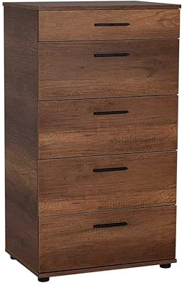 Commode adore furniture trendline avec 5 tiroirs, dimensions 60 cm x 108 cm x 44 cm, noyer d'oslo. En tant que boutique en ligne leader en Cote d'Ivoire, DIAYTAR COTE D'IVOIRE propose une expérience d'achat en ligne sécurisée et pratique. Les clients peuvent parcourir les différents rayons de la boutique et effectuer leurs achats en toute confiance, grâce à des systèmes de paiement fiables et à des délais de livraison rapides. Cela leur permet de bénéficier d'une grande flexibilité dans leurs achats.