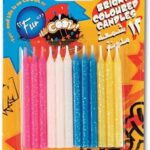 Bougies d'anniversaire standard it's cool art - 12 pièces