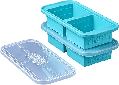 Plateau de congélation en silicone extra large supercubes avec couvercle - paquet