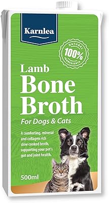 Bouillon d'os pour chiens et chats | agneau 100 % naturel liquide adapté