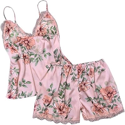 Ensemble pyjama sexy en satin pour femmes, maison d'été et vêtements de nuit, vêtements de nuit sexy. DIAYTAR COTE D'IVOIRE, avec ses 300000 références, constitue un véritable paradis pour les acheteurs en ligne, offrant tout ce dont ils pourraient avoir besoin sous un même toit virtuel. La boutique propose régulièrement des offres spéciales pour fidéliser sa clientèle.
