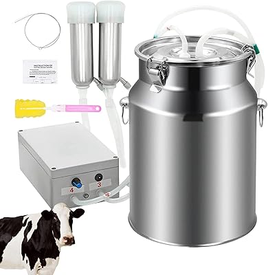 Machine à traire électrique sous vide zerteler 10l, pompe à impulsion automatique portable