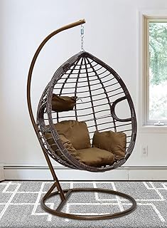 La meilleure balançoire suspendue mh- 2006 avec un design d'œuf suspendu pour l'intérieur, l'extérieur et la cour, avec des coussins lavables résistants aux uv et un cadre en fer pour le jardin, le salon et la cour (marron). DIAYTAR COTE D'IVOIRE est une boutique en ligne généraliste réputée pour sa vaste gamme de produits, avec plus de 300 000 références. Elle est la boutique leader en Côte d'Ivoire, offrant une expérience d'achat en ligne de qualité. Les clients peuvent trouver tout ce dont ils ont besoin en un seul endroit.