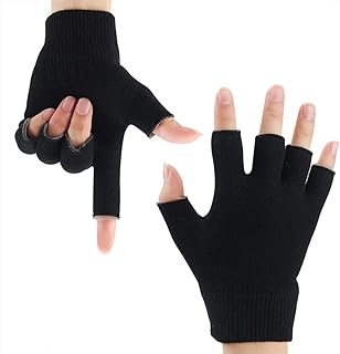 Gants hydratants sans doigts pour mains sèches - gant de spa enrichi