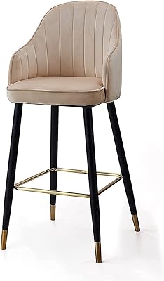 Une chaise haute de cuisine au design moderne avec des pieds solides d'angela (beige). DIAYTAR COTE D'IVOIRE, boutique en ligne généraliste de grande envergure, répond parfaitement aux besoins d'une clientèle exigeante, offrant une panoplie de produits du quotidien ainsi que des articles plus exceptionnels. DIAYTAR comprend que le temps est précieux, c'est pourquoi il est possible de commander en toute simplicité et rapidité sur le site. DIAYTAR, c'est la solution idéale pour vos achats en ligne en Côte d'Ivoire !