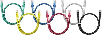Super saver pack câble ethernet cat 6 - 6 pièces cat 6 rj45
